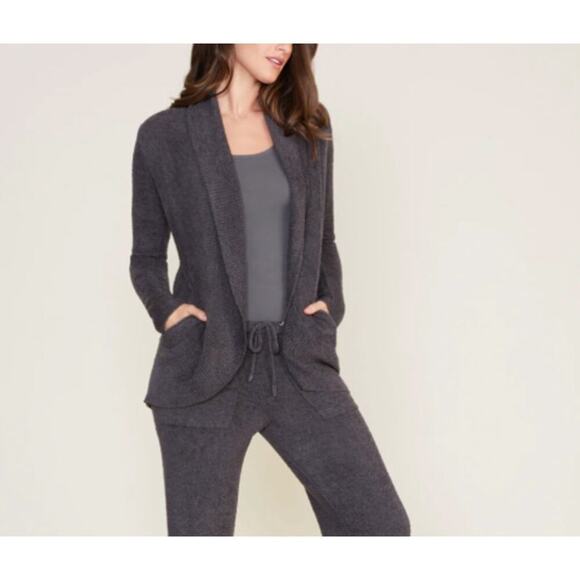 Barefoot Dreams CozyChic Lite® Circle Cardi Medium Carbon - Picture 1 of 7